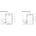 Concept H0WT SG(S) 500 hőcserélő nélküli indirekt tároló 500 literes - elektromos fűtőbetét opció - álló kivitel